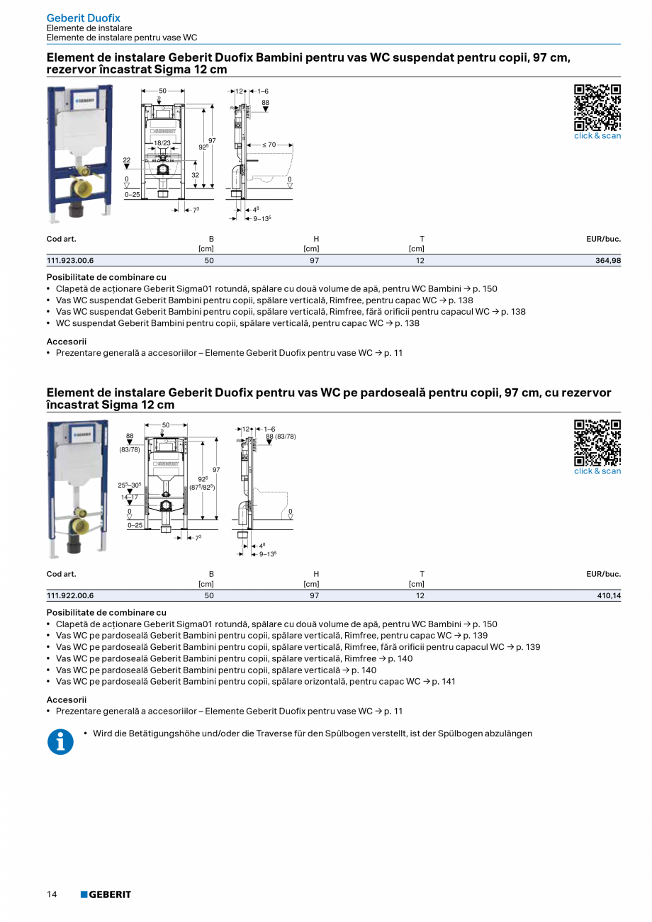 Pagina 13-Catalog Colectii de baie si sisteme sanitare  Catalog, brosura Romana ardoseală Geberit Bambini...