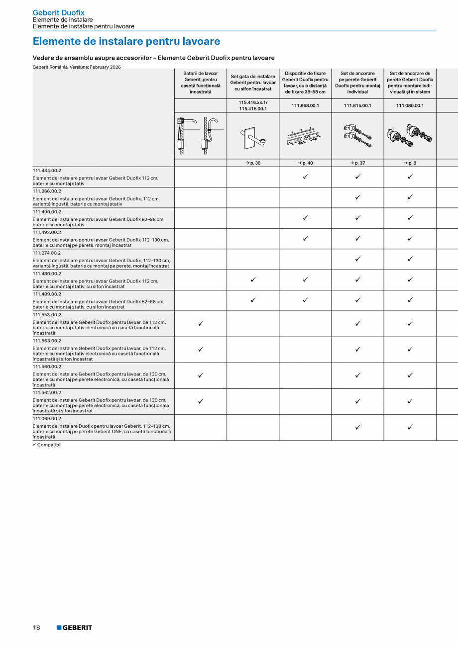 Pagina 17-Catalog Colectii de baie si sisteme sanitare  Catalog, brosura Romana 12–130 cm,
baterie cu montaj...