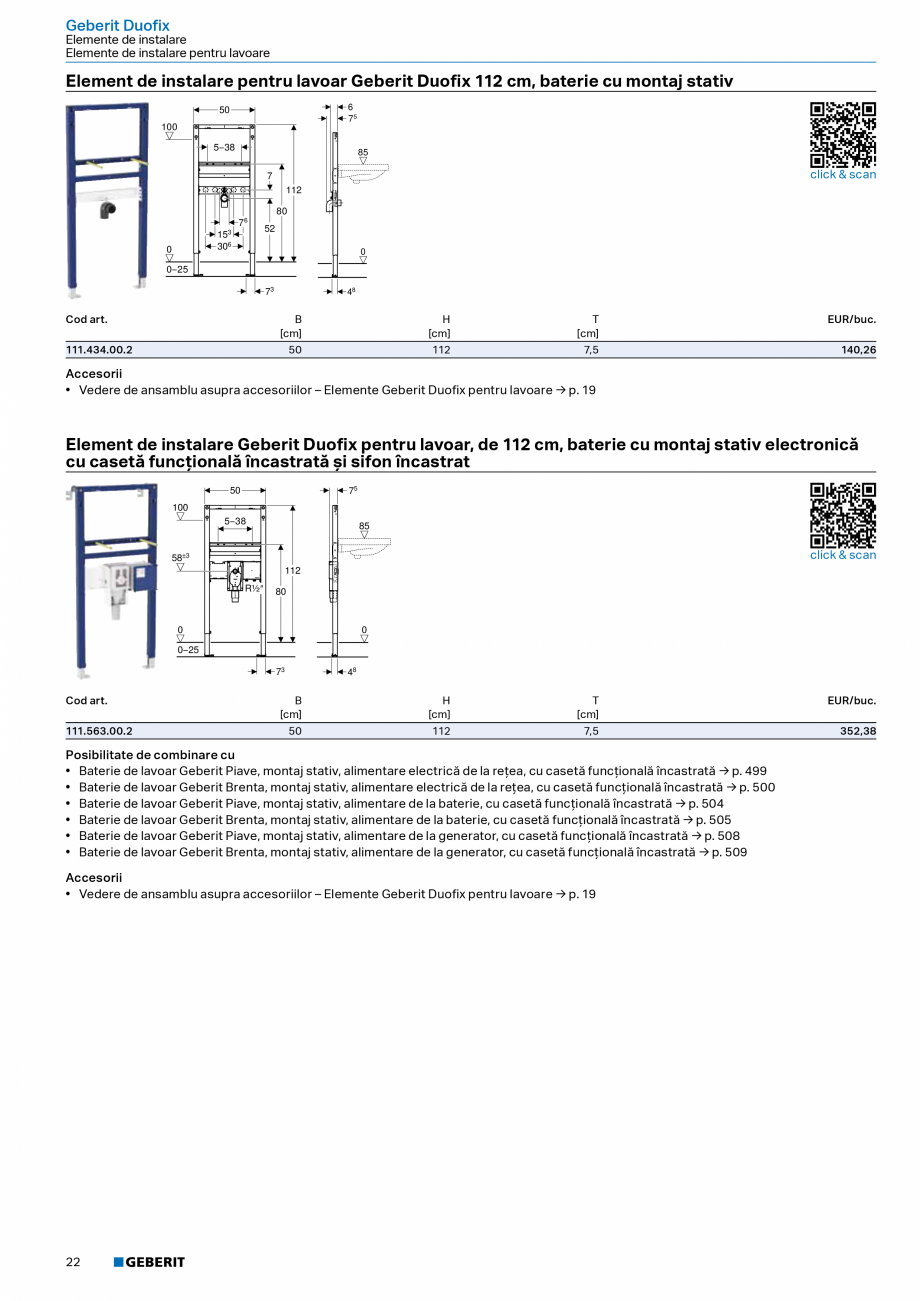 Pagina 21-Catalog Colectii de baie si sisteme sanitare  Catalog, brosura Romana baterii de lavoar

111.056.00....