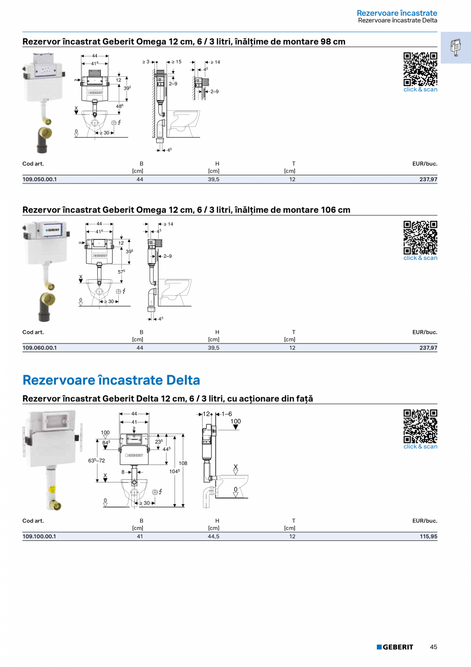 Pagina 43-Catalog Colectii de baie si sisteme sanitare  Catalog, brosura Romana  electrică de la reţea,...