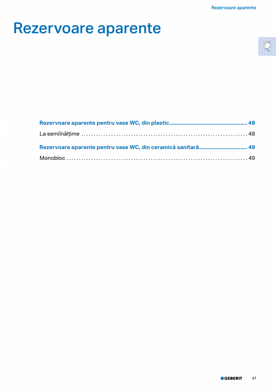 Pagina 45-Catalog Colectii de baie si sisteme sanitare  Catalog, brosura Romana lectronică, alimentare de la ...