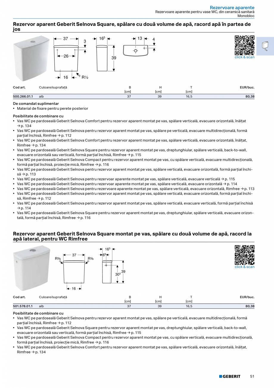 Pagina 49-Catalog Colectii de baie si sisteme sanitare  Catalog, brosura Romana lemente de instalare
Elemente ...