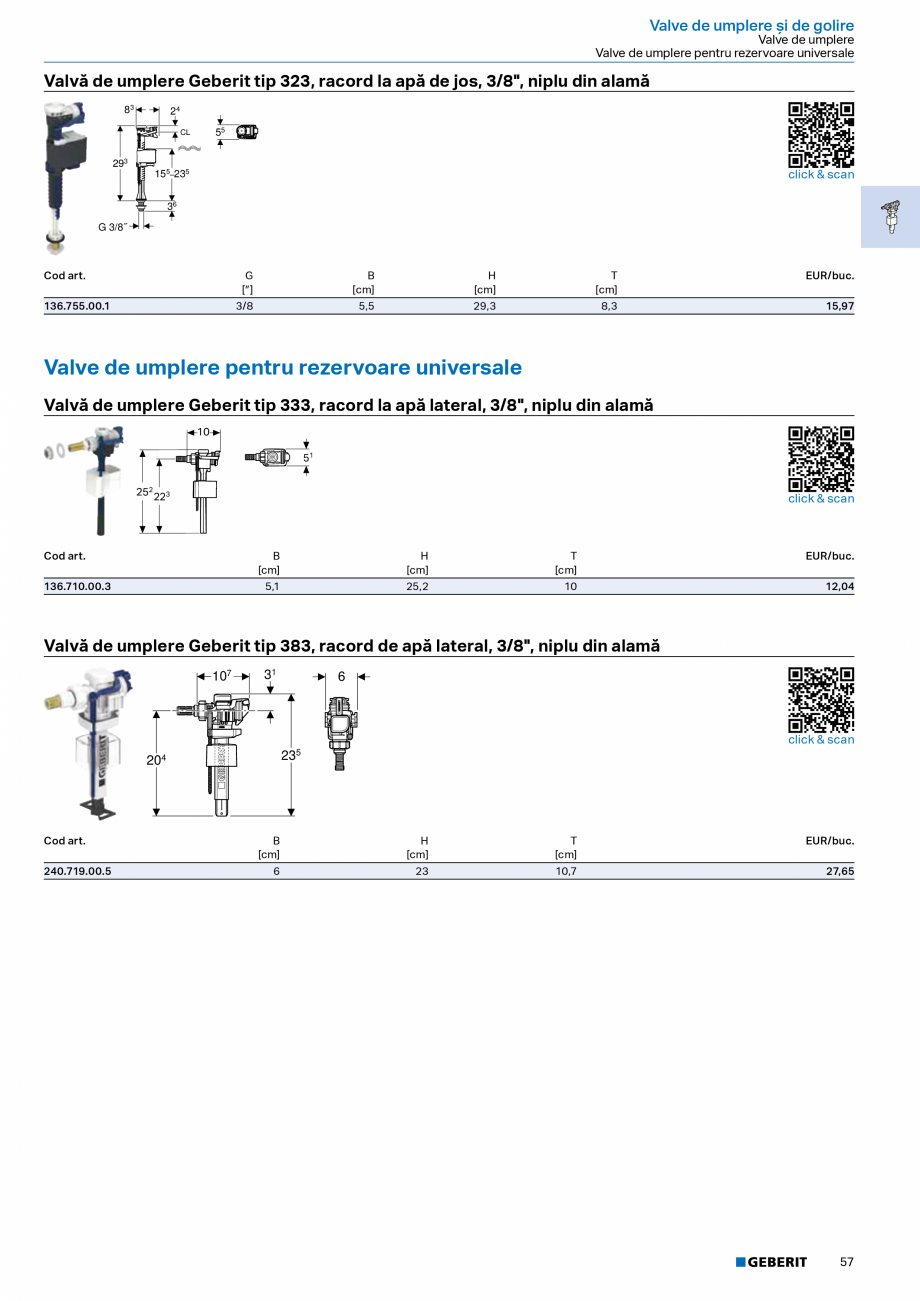 Pagina 55-Catalog Colectii de baie si sisteme sanitare  Catalog, brosura Romana aversă Geberit Duofix pentru ...