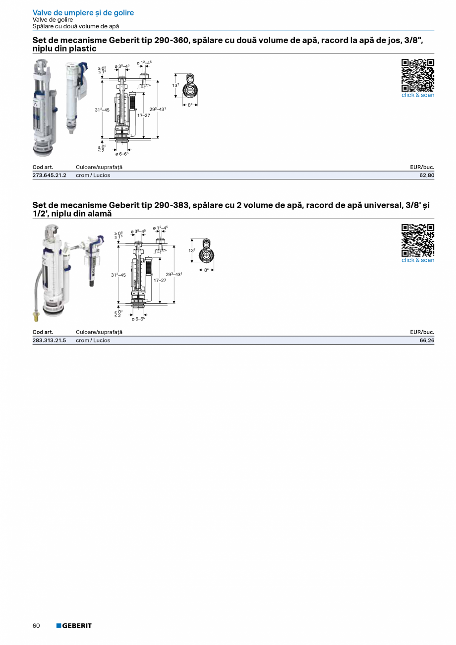 Pagina 58-Catalog Colectii de baie si sisteme sanitare  Catalog, brosura Romana rate

Rezervoare încastrate...