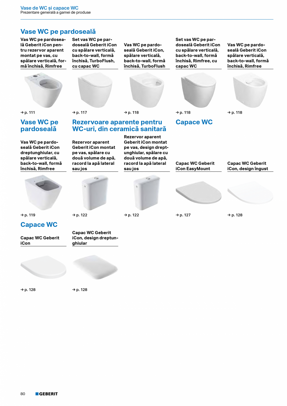 Pagina 78-Catalog Colectii de baie si sisteme sanitare  Catalog, brosura Romana 

Vase de WC cu funcţie de...