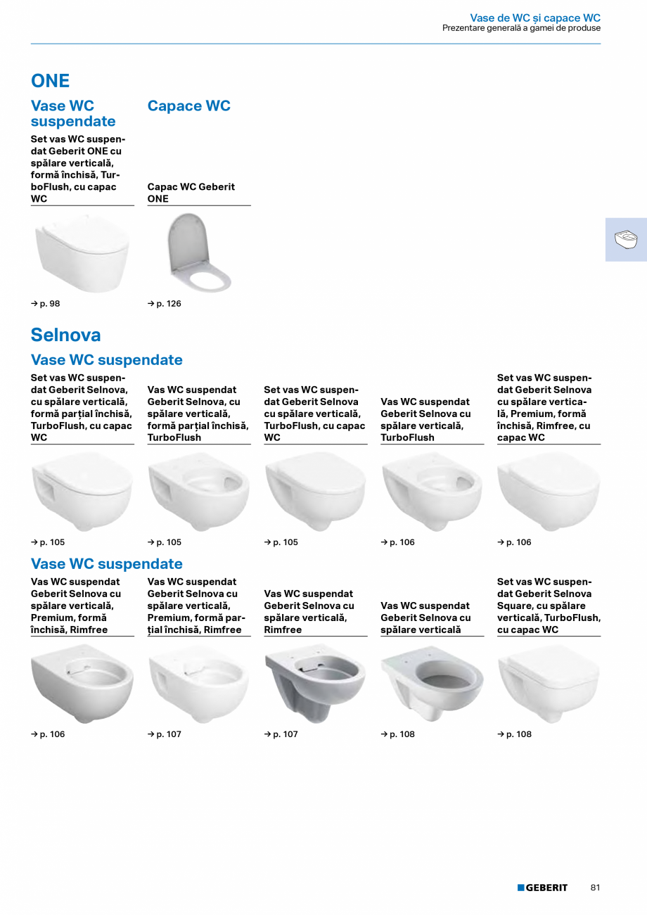 Pagina 79-Catalog Colectii de baie si sisteme sanitare  Catalog, brosura Romana  de alimentare
de la reţea...