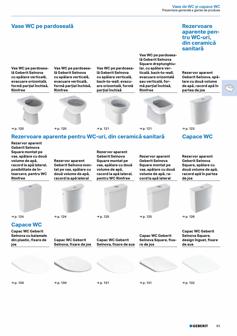 Pagina 81-Catalog Colectii de baie si sisteme sanitare  Catalog, brosura Romana să de protecţie Putere...