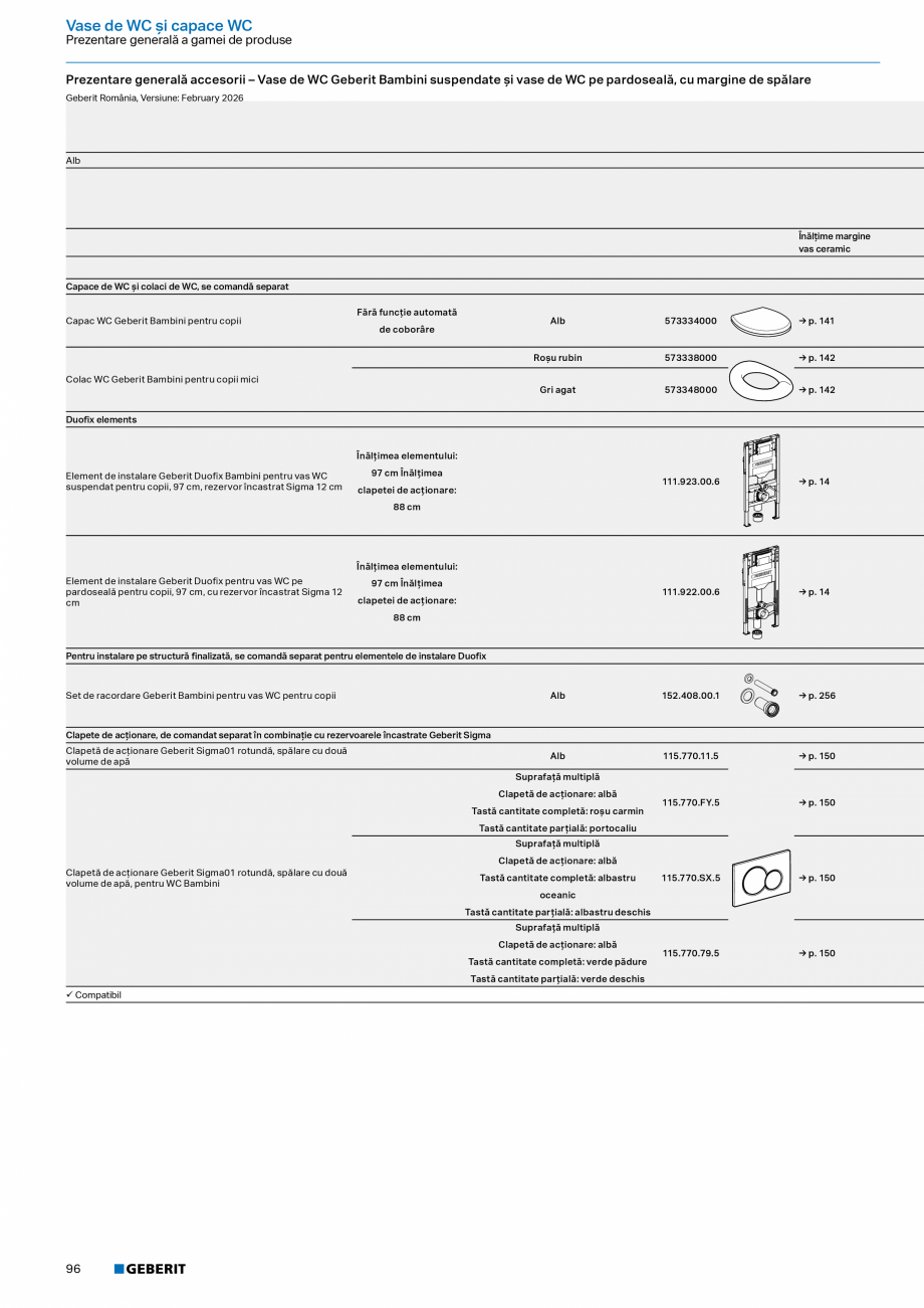 Pagina 94-Catalog Colectii de baie si sisteme sanitare  Catalog, brosura Romana de alimentare de la reţea...