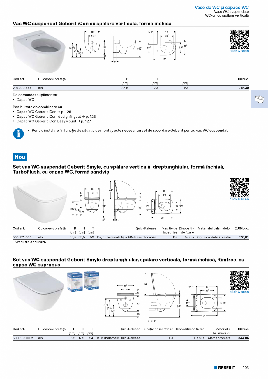 Pagina 101-Catalog Colectii de baie si sisteme sanitare  Catalog, brosura Romana  . . . . . . . . . . . . . . ....