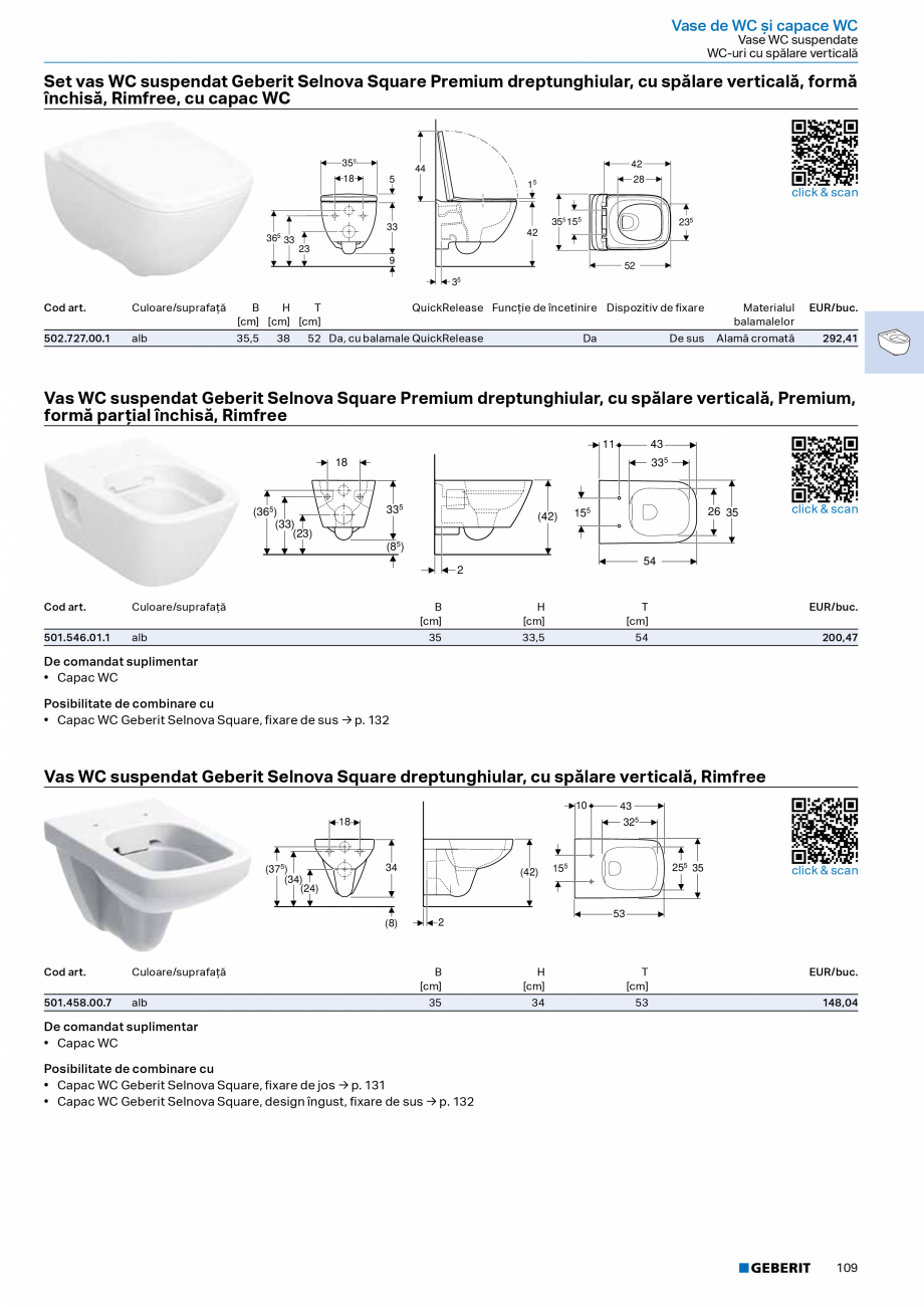 Pagina 107-Catalog Colectii de baie si sisteme sanitare  Catalog, brosura Romana rdoseală

Capace WC

80
...