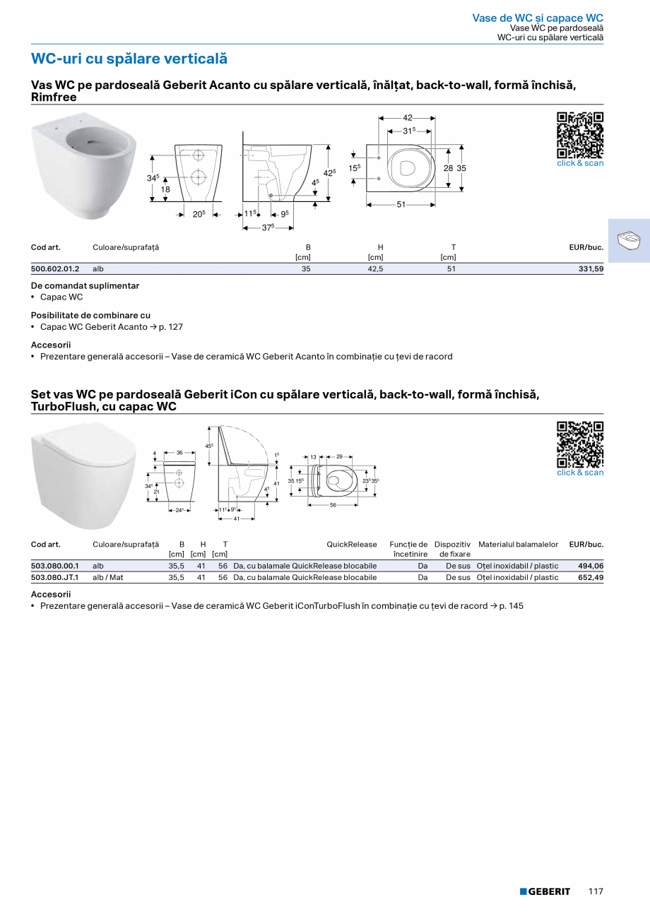 Pagina 115-Catalog Colectii de baie si sisteme sanitare  Catalog, brosura Romana pălare
verticală, Premium....