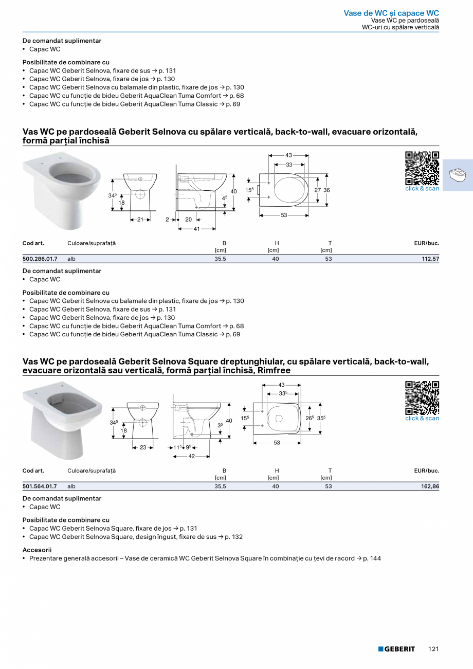 Pagina 119-Catalog Colectii de baie si sisteme sanitare  Catalog, brosura Romana entru rezervor
aparent montat ...