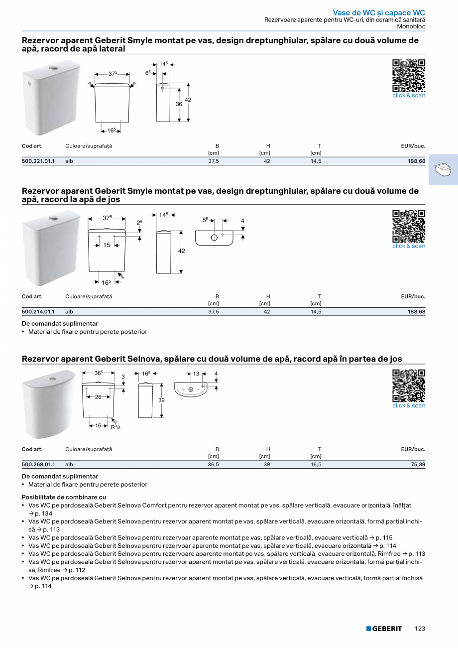 Pagina 121-Catalog Colectii de baie si sisteme sanitare  Catalog, brosura Romana ree

Vas WC pe pardoseală...