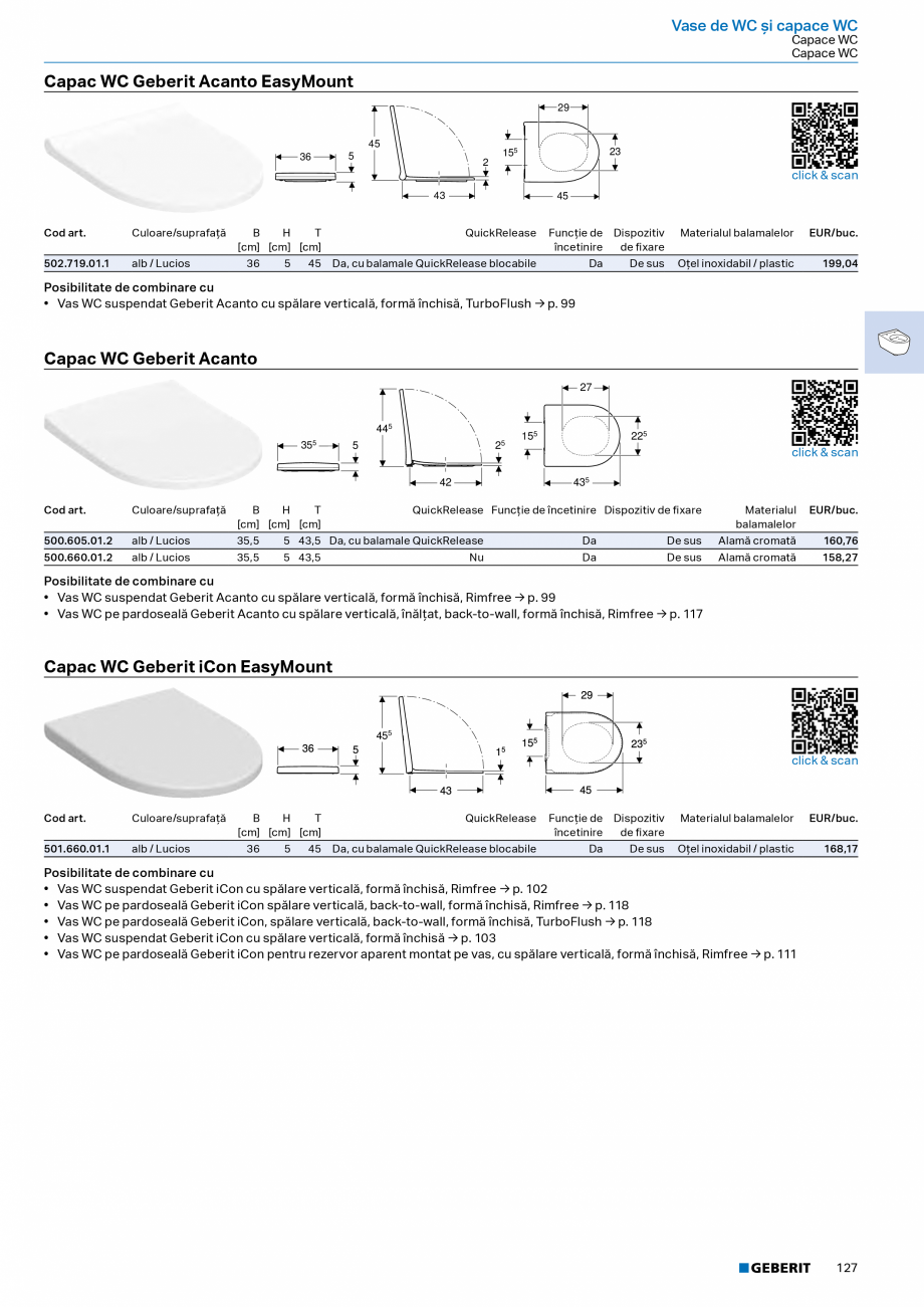 Pagina 125-Catalog Colectii de baie si sisteme sanitare  Catalog, brosura Romana erit Selnova,
fixare de sus
...
