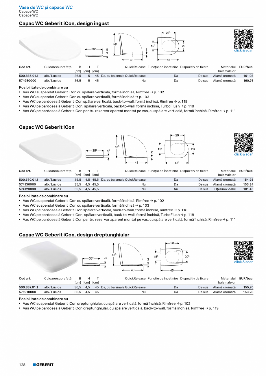 Pagina 126-Catalog Colectii de baie si sisteme sanitare  Catalog, brosura Romana  Selnova
Compact, fixare de...