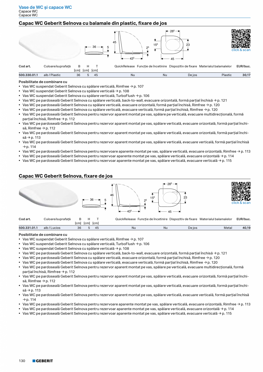 Pagina 128-Catalog Colectii de baie si sisteme sanitare  Catalog, brosura Romana t, acces liber,
antibacterian,...
