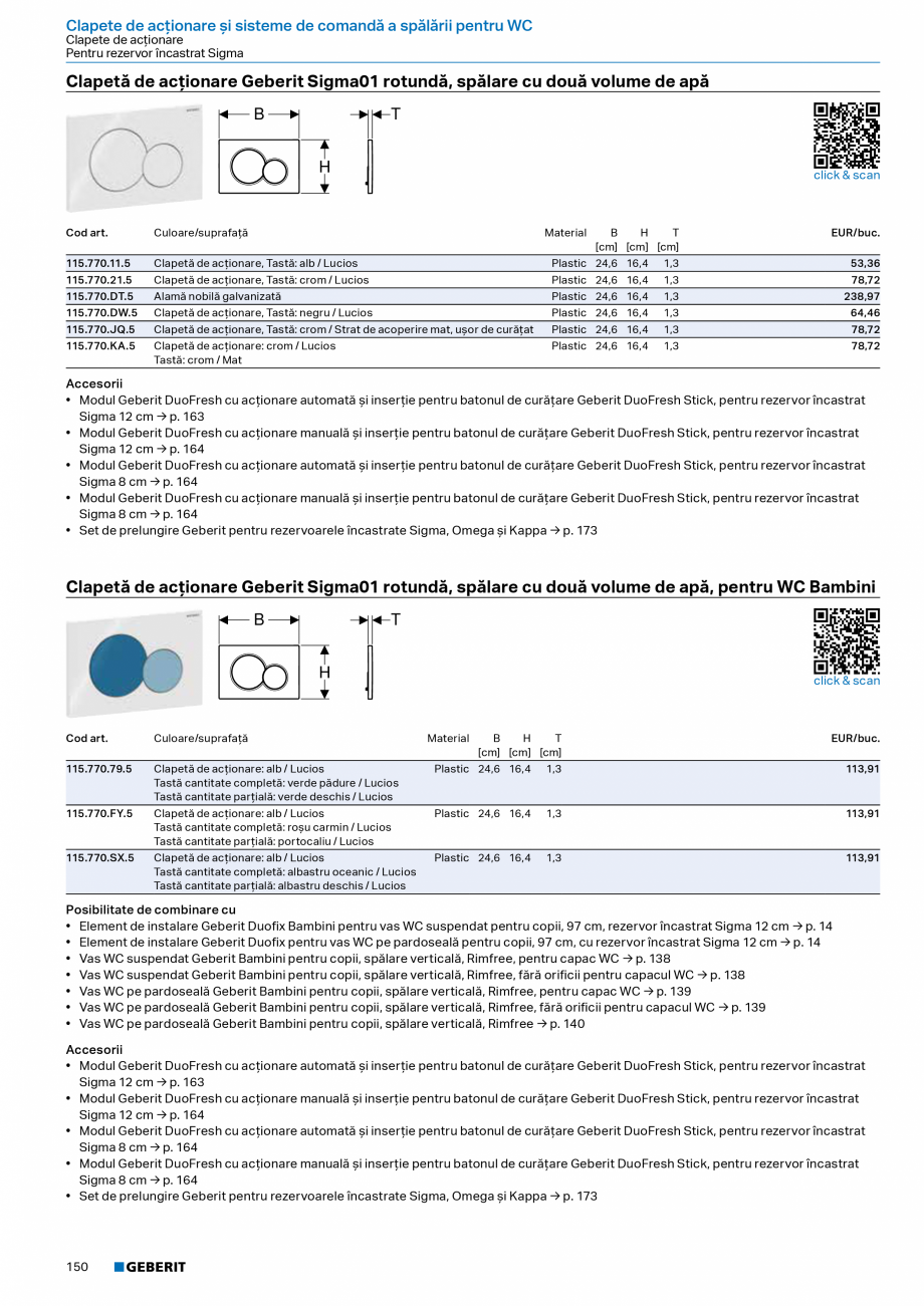 Pagina 148-Catalog Colectii de baie si sisteme sanitare  Catalog, brosura Romana Capac WC Geberit Selnova cu...