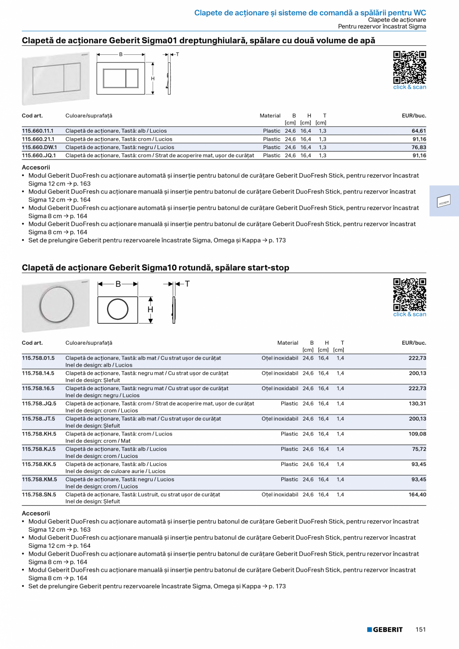 Pagina 149-Catalog Colectii de baie si sisteme sanitare  Catalog, brosura Romana rboFlush, cu capac WC



...