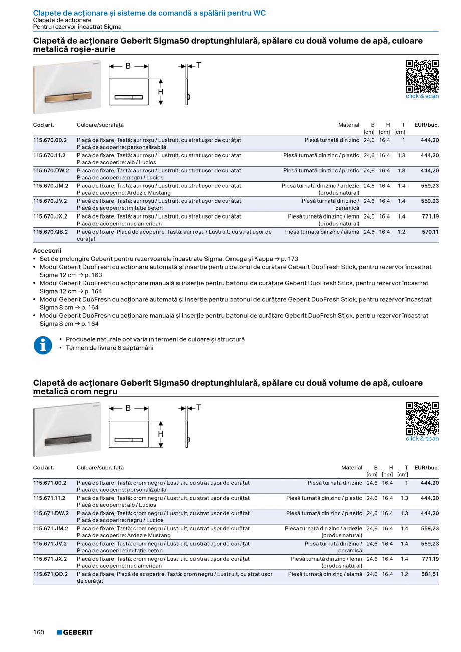 Pagina 158-Catalog Colectii de baie si sisteme sanitare  Catalog, brosura Romana → p. 131
Accesorii
•...