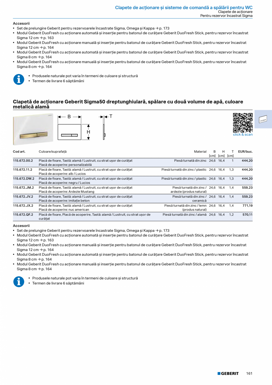 Pagina 159-Catalog Colectii de baie si sisteme sanitare  Catalog, brosura Romana de apă, racord la apă...