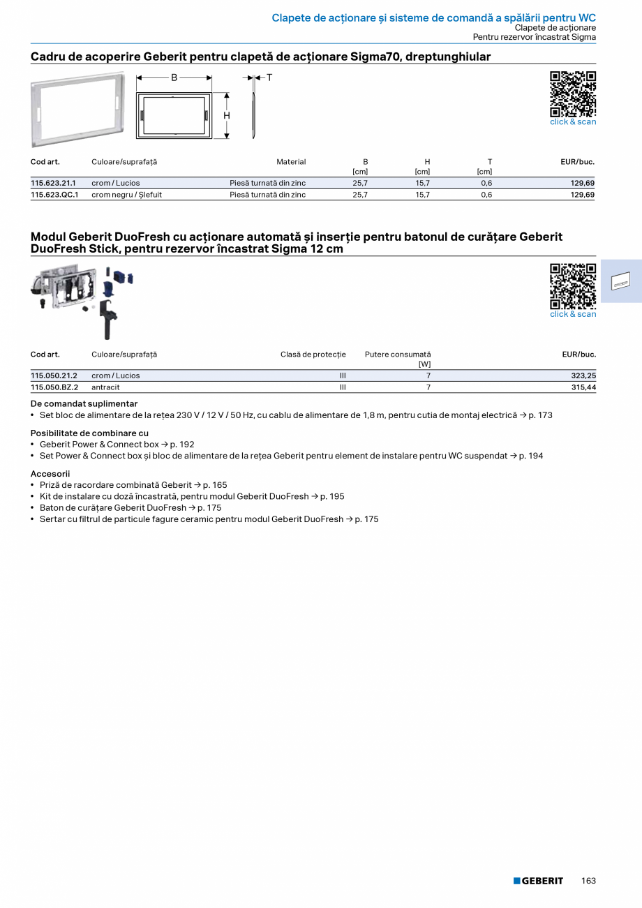 Pagina 161-Catalog Colectii de baie si sisteme sanitare  Catalog, brosura Romana 
• Rezervor
• Capac WC
•...