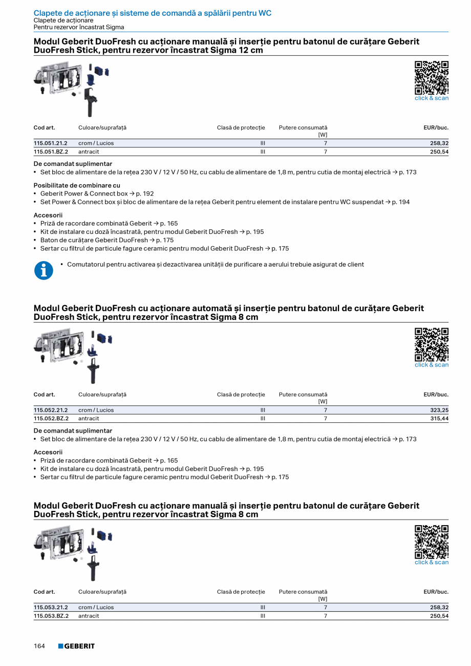Pagina 162-Catalog Colectii de baie si sisteme sanitare  Catalog, brosura Romana ală Geberit Selnova pentru...
