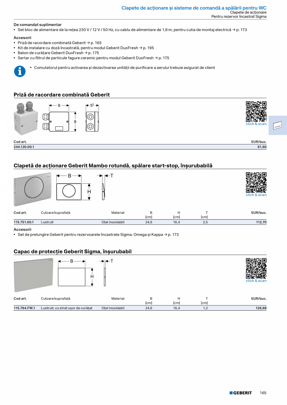 Pagina 163-Catalog Colectii de baie si sisteme sanitare  Catalog, brosura Romana  → p. 130
• Capac WC...