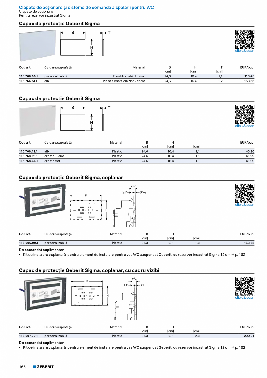Pagina 164-Catalog Colectii de baie si sisteme sanitare  Catalog, brosura Romana e cu ţevi de racord → p....