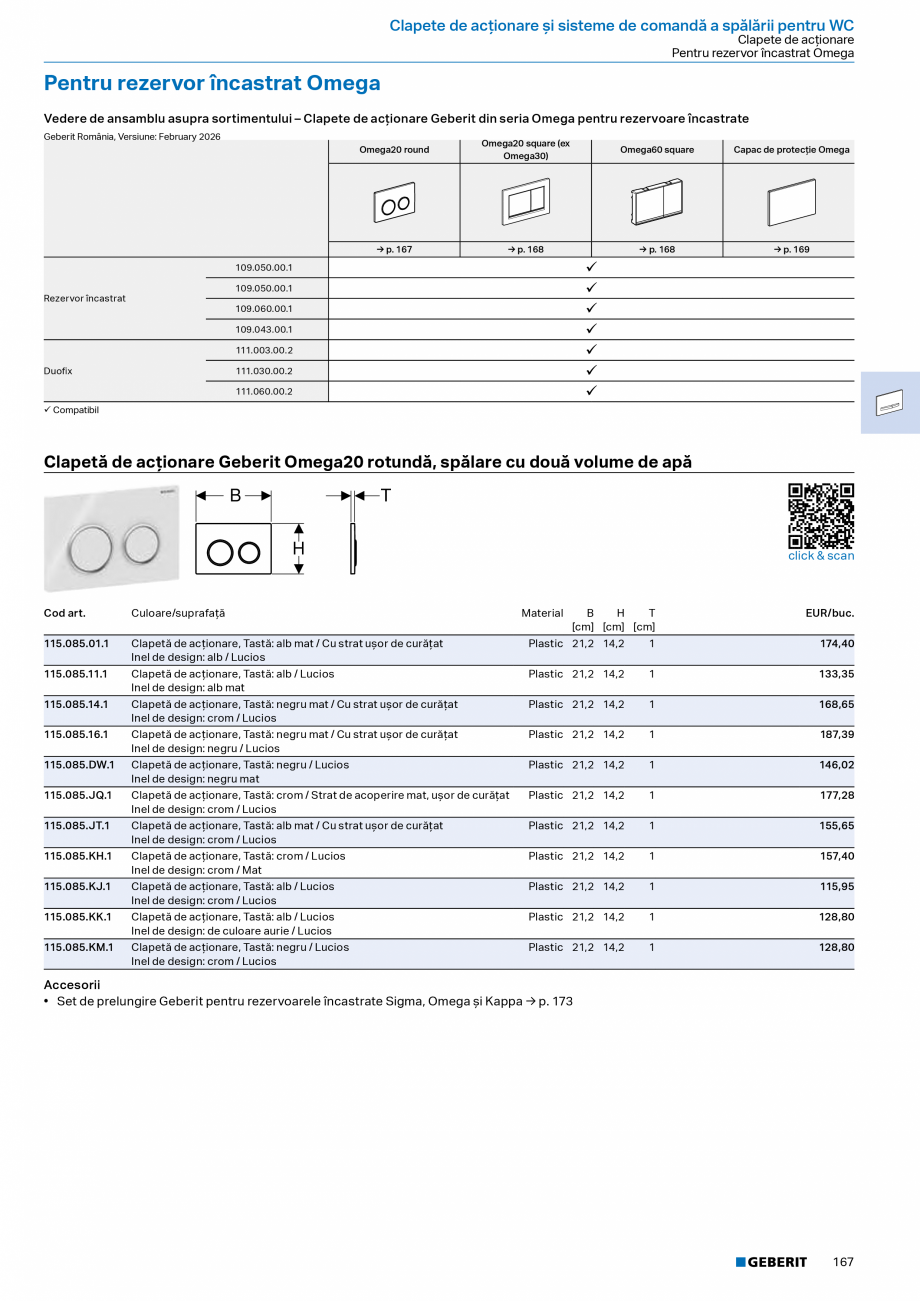 Pagina 165-Catalog Colectii de baie si sisteme sanitare  Catalog, brosura Romana Vase de ceramică WC Geberit...