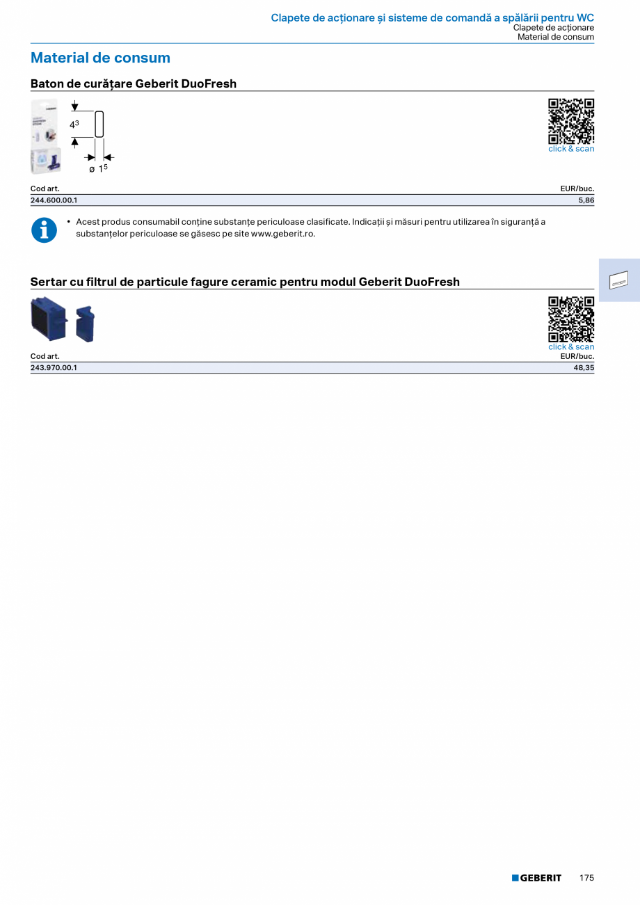 Pagina 173-Catalog Colectii de baie si sisteme sanitare  Catalog, brosura Romana � p. 130
• Capac WC cu...