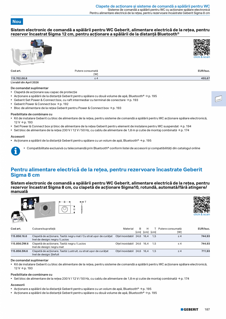 Pagina 185-Catalog Colectii de baie si sisteme sanitare  Catalog, brosura Romana  pentru rezervor aparent...