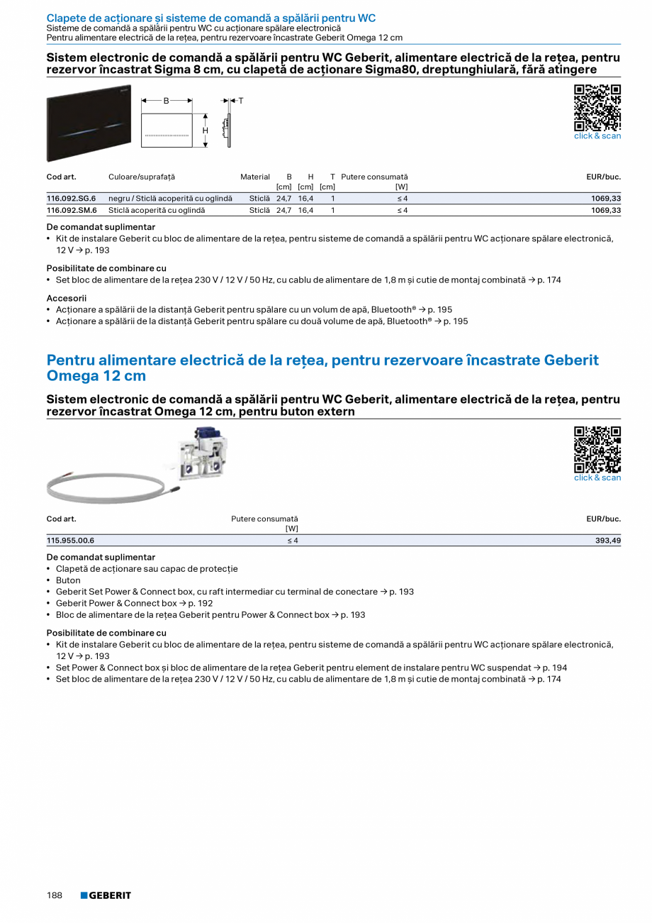 Pagina 186-Catalog Colectii de baie si sisteme sanitare  Catalog, brosura Romana  orizontală, formă parţial ...