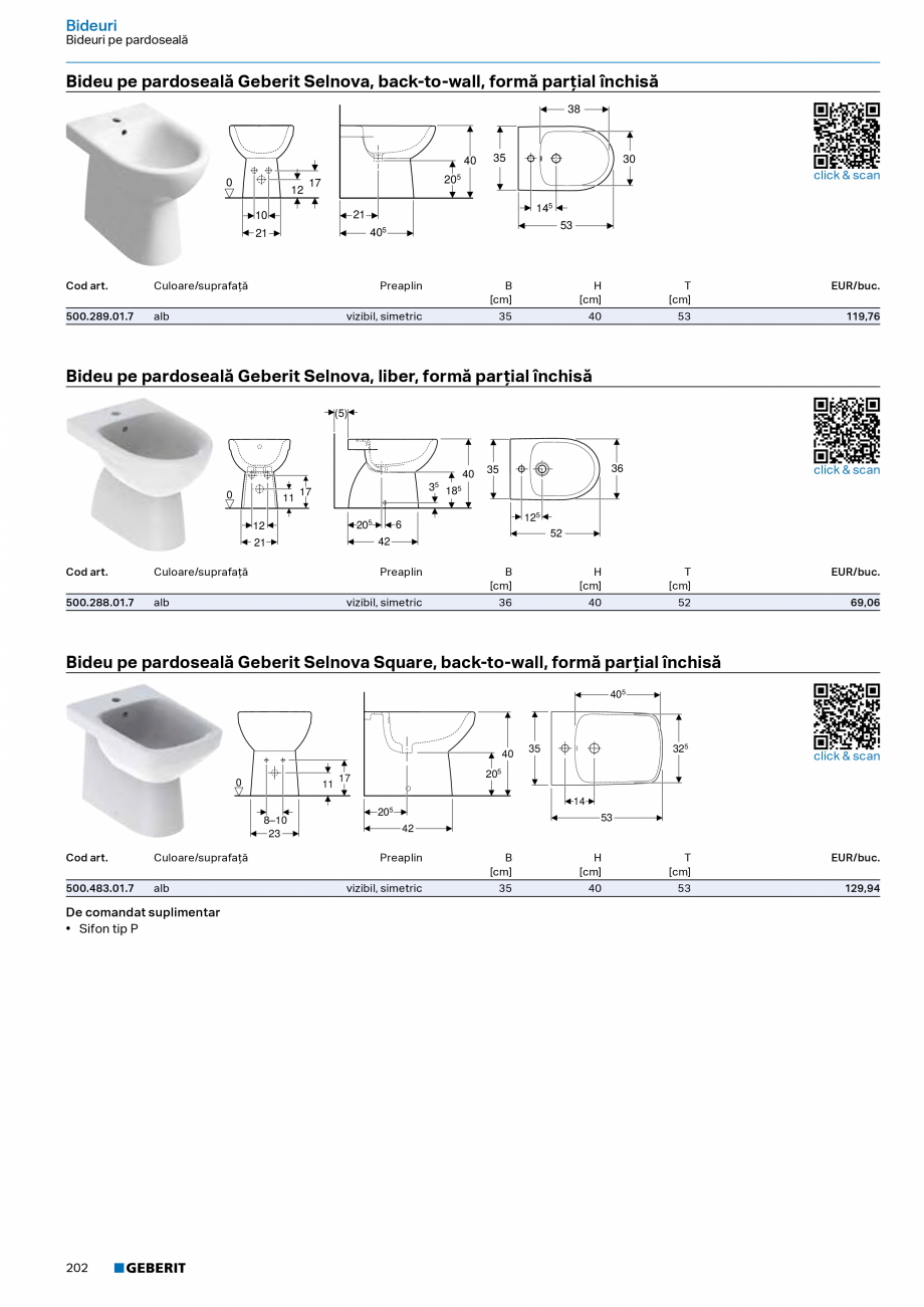 Pagina 200-Catalog Colectii de baie si sisteme sanitare  Catalog, brosura Romana isă → p. 113
• Vas WC pe ...