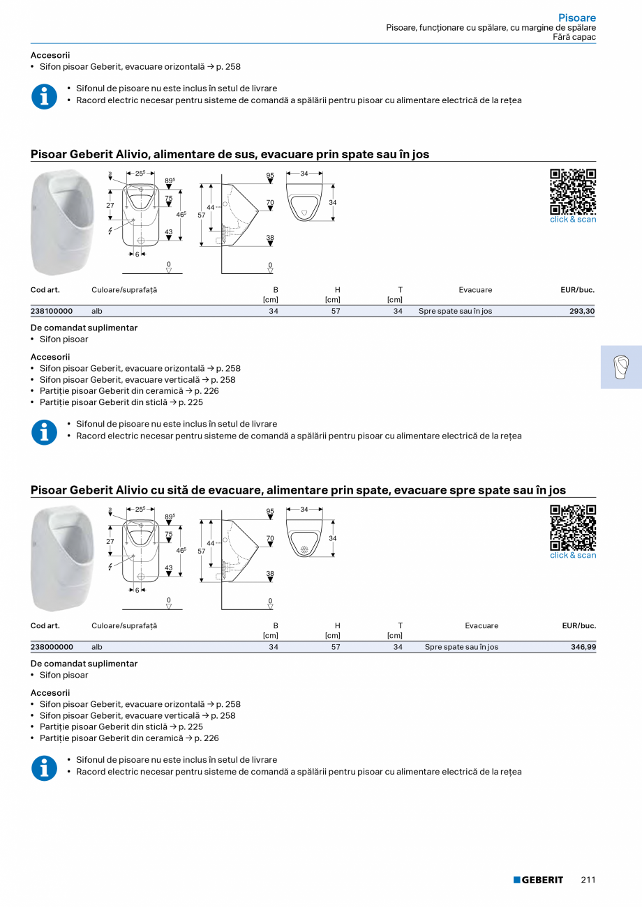 Pagina 209-Catalog Colectii de baie si sisteme sanitare  Catalog, brosura Romana ălare verticală extins

Vas ...