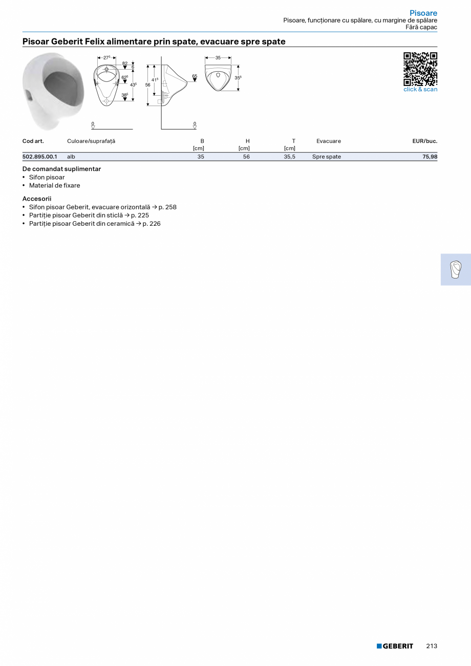 Pagina 211-Catalog Colectii de baie si sisteme sanitare  Catalog, brosura Romana rit Selnova Comfort, acces...