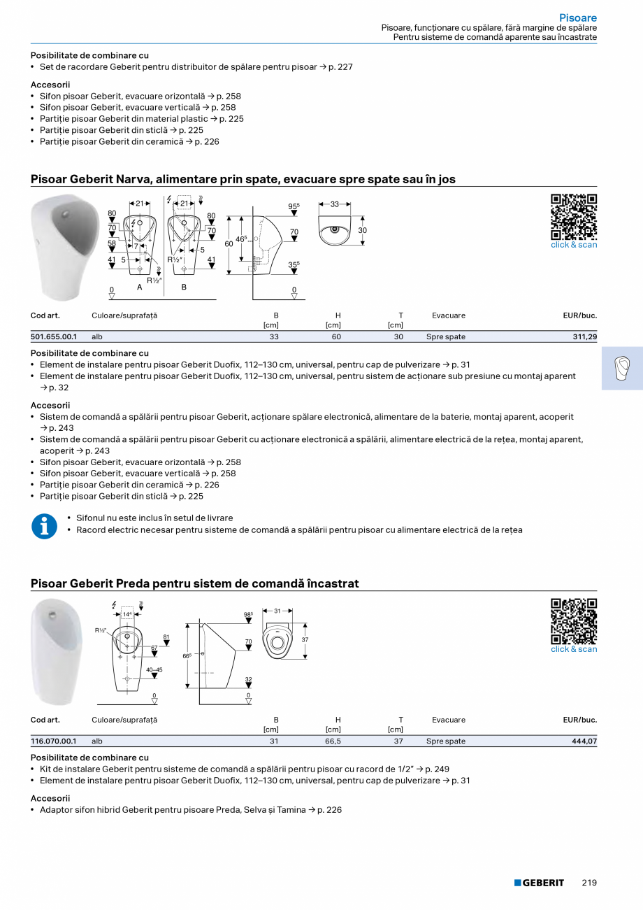 Pagina 217-Catalog Colectii de baie si sisteme sanitare  Catalog, brosura Romana C suspendat pentru copii, 97...