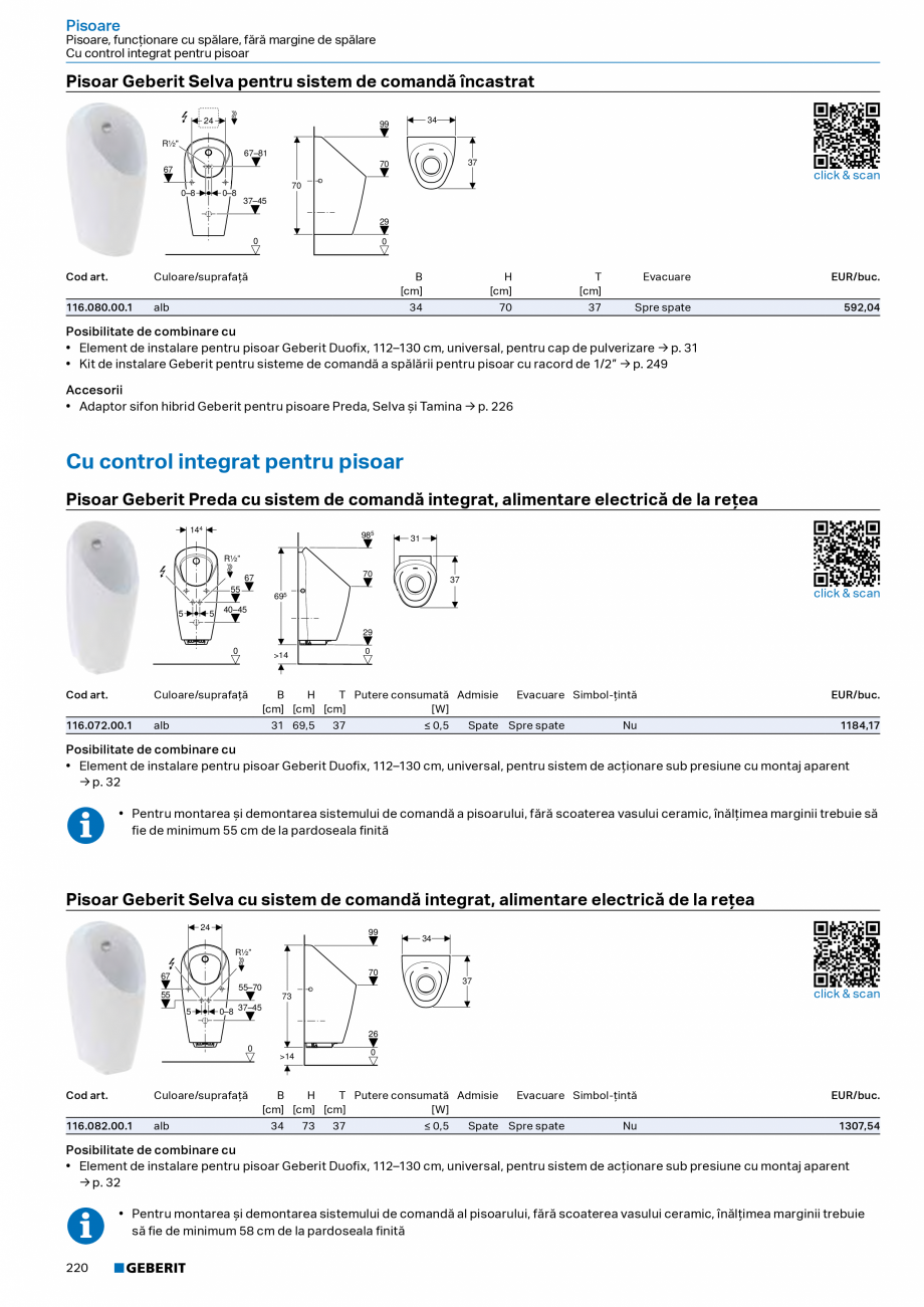 Pagina 218-Catalog Colectii de baie si sisteme sanitare  Catalog, brosura Romana  vase de WC pe pardoseală, cu...