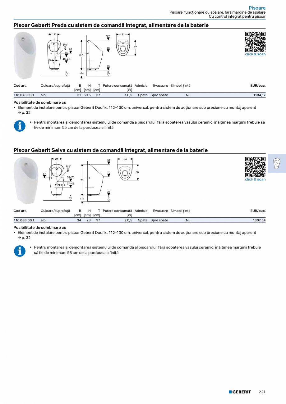 Pagina 219-Catalog Colectii de baie si sisteme sanitare  Catalog, brosura Romana eberit Bambini pentru copii,...