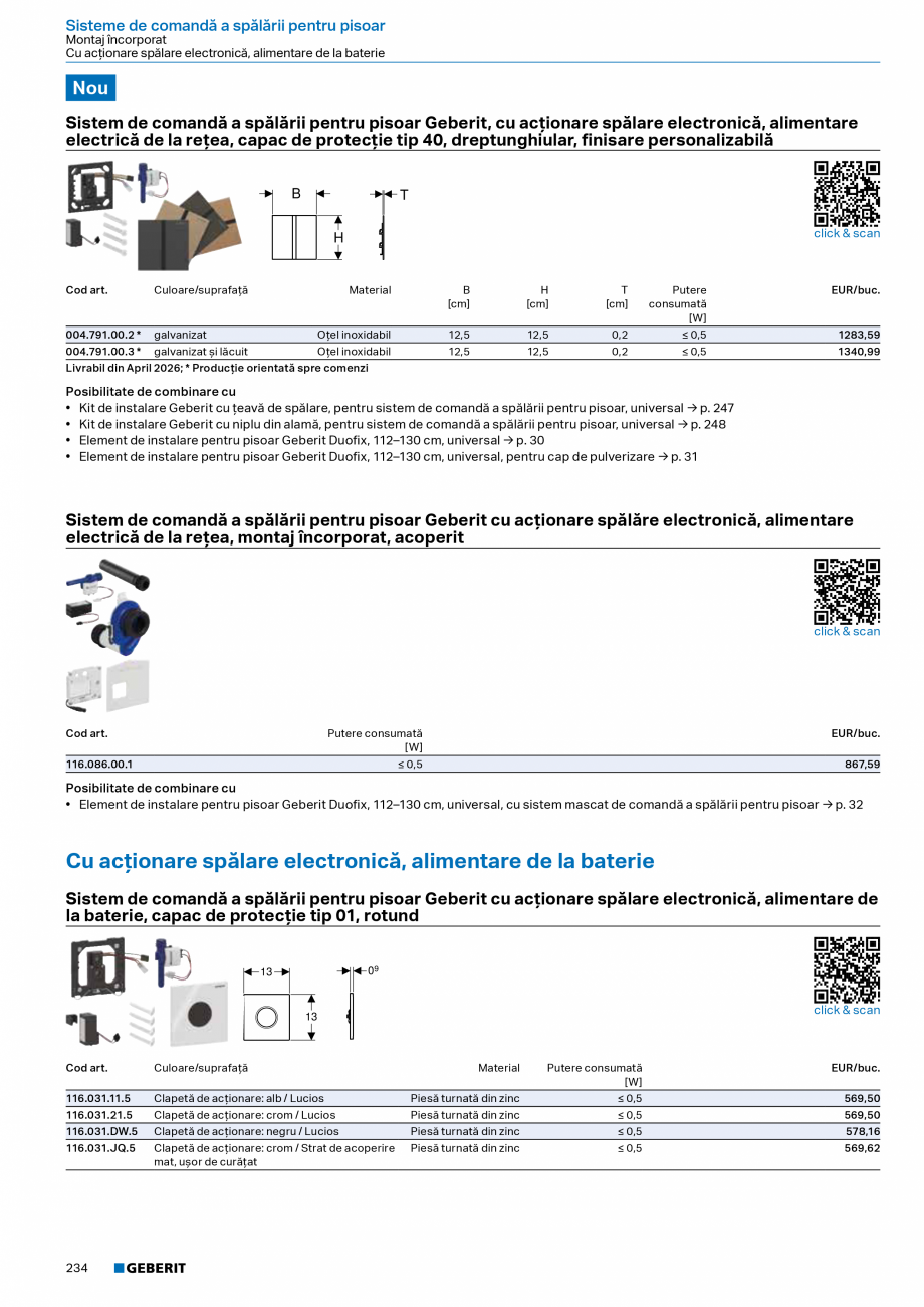 Pagina 232-Catalog Colectii de baie si sisteme sanitare  Catalog, brosura Romana acordare
Geberit pentru vas
WC...