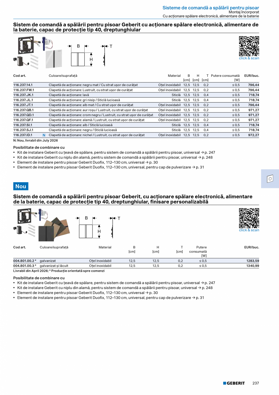Pagina 235-Catalog Colectii de baie si sisteme sanitare  Catalog, brosura Romana  . . . . . . . . . . . . . . ....