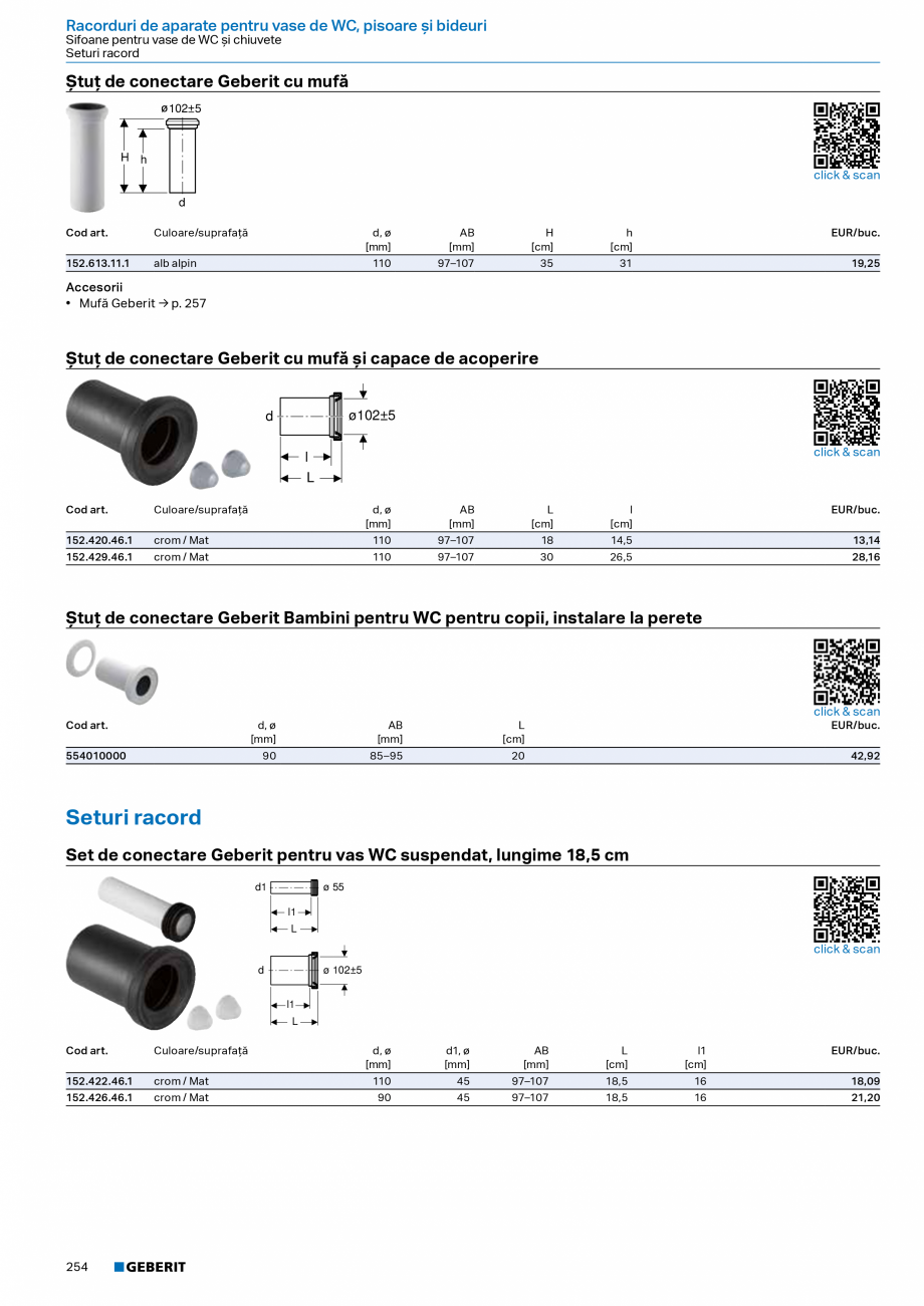 Pagina 252-Catalog Colectii de baie si sisteme sanitare  Catalog, brosura Romana � de design: crom / Lucios
...