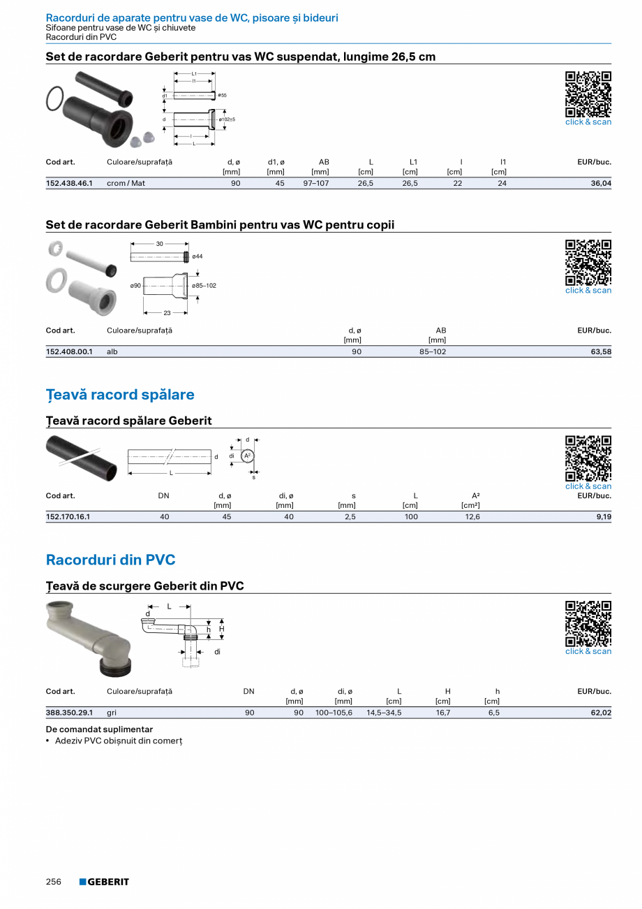 Pagina 254-Catalog Colectii de baie si sisteme sanitare  Catalog, brosura Romana / Lustruit, cu strat uşor de ...