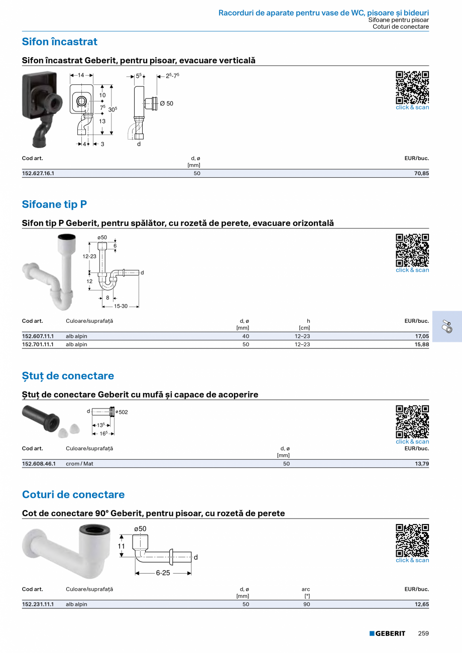 Pagina 257-Catalog Colectii de baie si sisteme sanitare  Catalog, brosura Romana cţionare Geberit Sigma40...