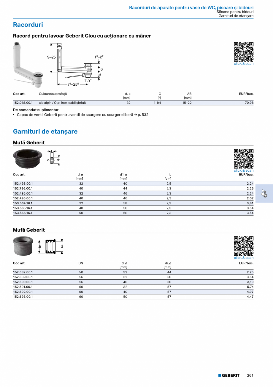 Pagina 259-Catalog Colectii de baie si sisteme sanitare  Catalog, brosura Romana  de acoperire, Tastă:...