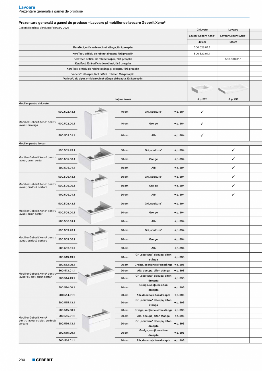 Pagina 278-Catalog Colectii de baie si sisteme sanitare  Catalog, brosura Romana nuală şi inserţie pentru...