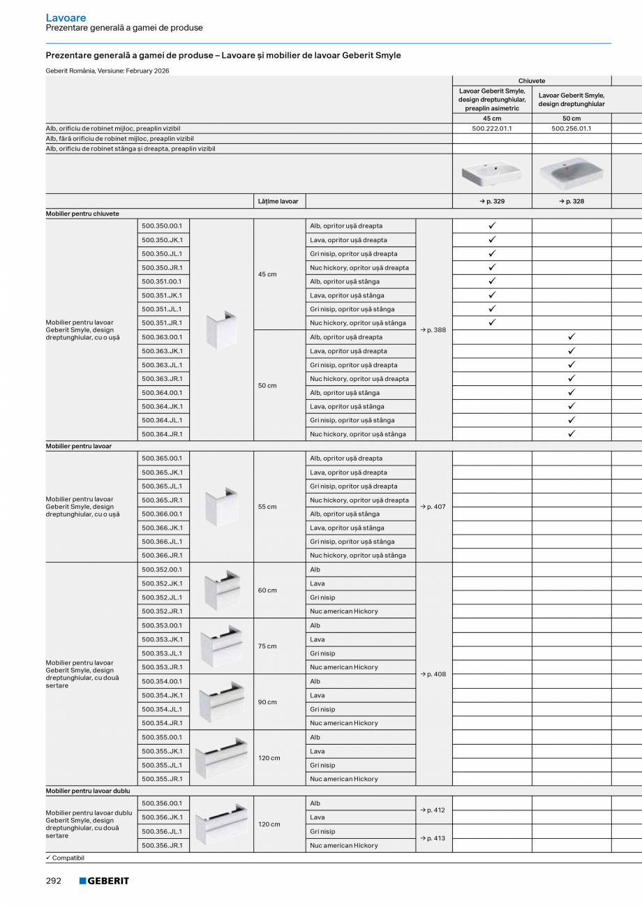 Pagina 290-Catalog Colectii de baie si sisteme sanitare  Catalog, brosura Romana stă: alb / Lucios
Inel de...
