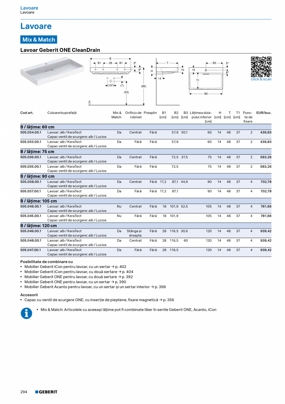 Pagina 292-Catalog Colectii de baie si sisteme sanitare  Catalog, brosura Romana  Tastă: alb / Lucios
Bandă...