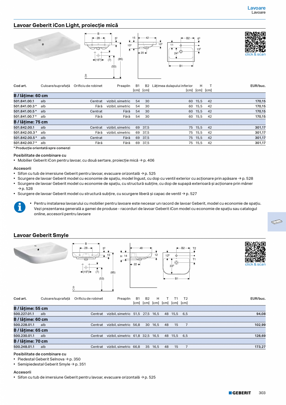 Pagina 301-Catalog Colectii de baie si sisteme sanitare  Catalog, brosura Romana are şi sisteme de comandă a ...