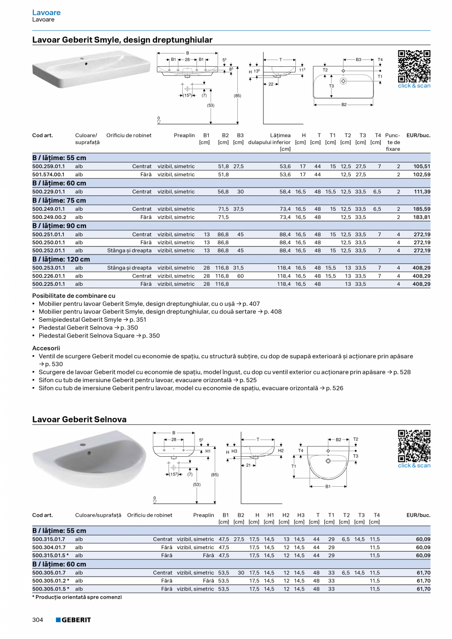 Pagina 302-Catalog Colectii de baie si sisteme sanitare  Catalog, brosura Romana a spălării pentru WC Geberit...