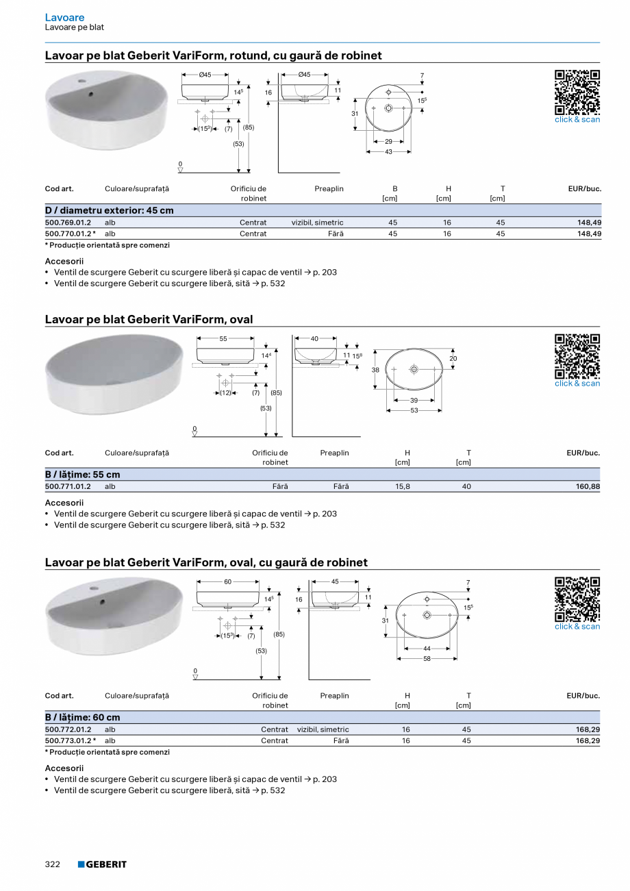 Pagina 321-Catalog Colectii de baie si sisteme sanitare  Catalog, brosura Romana h® → p. 195
• Acţionare ...